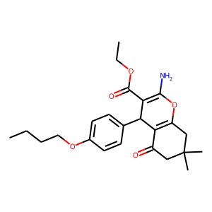 Ethyl 2-amino-4-(4-butoxyphenyl)-7,7-dimethyl-5-oxo-4,6,7,8-tetrahydro2H-chromene-3-carboxylate