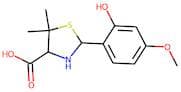 2-(2-hydroxy-4-methoxyphenyl)-5,5-dimethyl-1,3-thiazolidine-4-carboxylic acid
