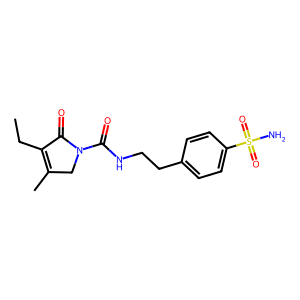 4-[2-[(3-Ethyl-4-Methyl-2-Oxo-3-Pyrrolin-1-Yl)Carboxamido]Ethyl]Benzenesulfonamide