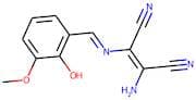 1-amino-2-[1-aza-2-(2-hydroxy-3-methoxyphenyl)vinyl]ethene-1,2-dicarbonitrile