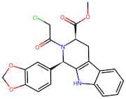 (1R,3R)-Methyl 1-(benzo[d][1,3]dioxol-5-yl)-2-(2-chloroacetyl)-2,3,4,9-tetrahydro-1H-pyrido[3,4-b]…