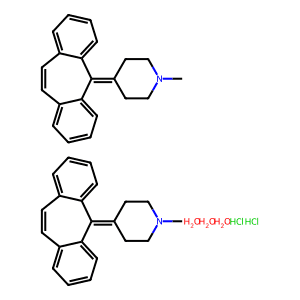 Cyproheptadine Hydrochloride Sesquihydrate