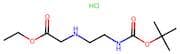 Ethyl 2-((2-((Tert-Butoxycarbonyl)Amino)Ethyl)Amino)Acetate Hydrochloride