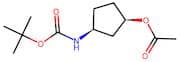 (1R,3S)-3-((tert-butoxycarbonyl)amino)cyclopentyl acetate