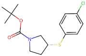(R)-tert-Butyl 3-((4-chlorophenyl)thio)pyrrolidine-1-carboxylate