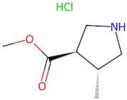 trans-Methyl 4-methylpyrrolidine-3-carboxylate(hydrochloride)(1:1)