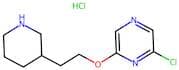 2-Chloro-6-(2-(piperidin-3-yl)ethoxy)pyrazine hydrochloride