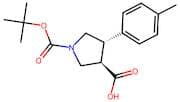 rel-(3R,4S)-1-(tert-Butoxycarbonyl)-4-(p-tolyl)pyrrolidine-3-carboxylic acid