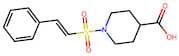 1-[(e)-2-phenylethenesulfonyl]piperidine-4-carboxylic acid