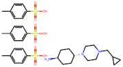 rel-(1R,4R)-4-(4-(Cyclopropylmethyl)piperazin-1-yl)cyclohexan-1-amine tris(4-methylbenzenesulfonat…