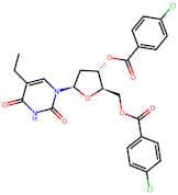 1-(3,5-Di-O-p-chlorobenzoyl-2-deoxy-β-D-ribofuranosyl)-5-ethyluracil
