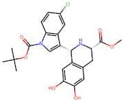 methyl (1R,3S)-1-(1-(tert-butoxycarbonyl)-5-chloro-1H-indol-3-yl)-6,7-dihydroxy-1,2,3,4-tetrahydro…