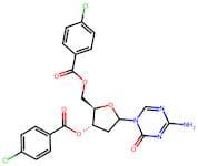 4-Amino-1-[3,5-bis-O-(4-chlorobenzoyl)-2-deoxy-D-erythro-pentofuranosyl]-1,3,5-triazin-2(1H)-one