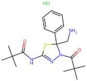 N-(5-(aminomethyl)-5-phenyl-4-pivaloyl-4,5-dihydro-1,3,4-thiadiazol-2-yl)pivalamide hydrochloride