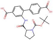 (S)-2-(1-(tert-butoxycarbonyl)pyrrolidine-2-carboxamido)-[1,1'-biphenyl]-4,4'-dicarboxylic acid