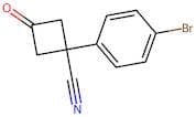 1-(4-Bromophenyl)-3-oxocyclobutane-1-carbonitrile