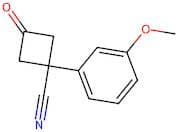 1-(3-Methoxyphenyl)-3-oxocyclobutane-1-carbonitrile
