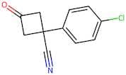 1-(4-Chlorophenyl)-3-oxocyclobutanecarbonitrile