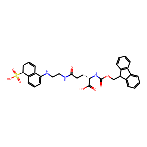 N2-(((9H-Fluoren-9-yl)methoxy)carbonyl)-N2-(2-((5-sulfonaphthalen-1-yl)amino)ethyl)-L-glutamine