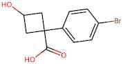 1-(4-Bromophenyl)-3-hydroxycyclobutane-1-carboxylic acid