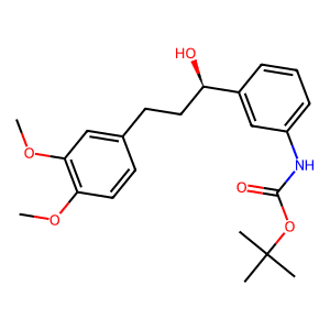 tert-Butyl (R)-(3-(3-(3,4-dimethoxyphenyl)-1-hydroxypropyl)phenyl)carbamate