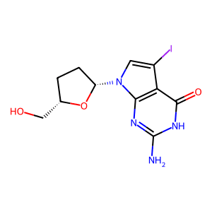 7-Iodo-2',3'-dideoxy-7-deaza-guanosine