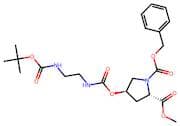 (2S,4R)-1-benzyl 2-methyl 4-(((2-((tert-butoxycarbonyl)amino)ethyl)carbamoyl)oxy)pyrrolidine-1,2-d…