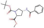 1-(tert-Butyl) 2-methyl (2S,4R)-4-benzamidopyrrolidine-1,2-dicarboxylate
