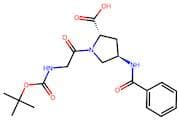(2S,4R)-4-benzamido-1-(2-((tert-butoxycarbonyl)amino)acetyl)pyrrolidine-2-carboxylic acid