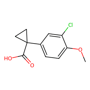 1-(3-Chloro-4-methoxyphenyl)cyclopropane-1-carboxylic acid