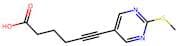 6-(2-(Methylthio)pyrimidin-5-yl)hex-5-ynoic acid
