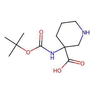 3-[(2-Methylpropan-2-yl)oxycarbonylamino]piperidine-3-carboxylic acid