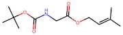 3-Methylbut-2-en-1-yl (tert-butoxycarbonyl)glycinate