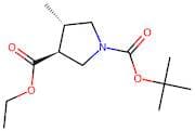 rel-1-(1,1-Dimethylethyl) 3-ethyl (3R,4R)-4-methyl-1,3-pyrrolidinedicarboxylate