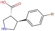 (3R,4S)-4-(4-bromophenyl)pyrrolidine-3-carboxylic acid