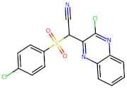 2-((4-Chlorophenyl)sulfonyl)-2-(3-chloroquinoxalin-2-yl)acetonitrile