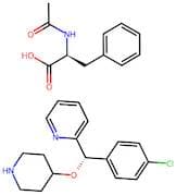 (S)-2-((4-Chlorophenyl)(piperidin-4-yloxy)methyl)pyridine (S)-2-acetamido-3-phenylpropanoate
