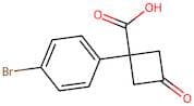 1-(4-Bromophenyl)-3-oxocyclobutane-1-carboxylic acid