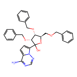 (3r,4r,5r)-2-(4-Aminopyrrolo[2,1-f][1,2,4]triazin-7-yl)-3,4-dibenzyloxy-5-(benzyloxymethyl)tetrahy…
