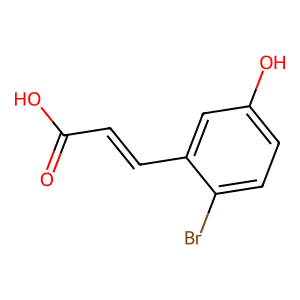 3-(2-Bromo-5-hydroxyphenyl)acrylic acid
