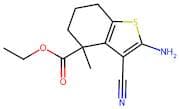 Ethyl 2-amino-3-cyano-4-methyl-4,5,6,7-tetrahydrobenzo[b]thiophene-4-carboxylate