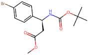 Methyl (S)-3-(4-bromophenyl)-3-((tert-butoxycarbonyl)amino)propanoate