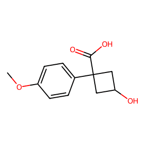 3-Hydroxy-1-(4-methoxyphenyl)cyclobutane-1-carboxylic acid