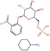 o-Nitrophenyl β-D-galactopyranoside-6-phosphate (cyclohexylammonium)