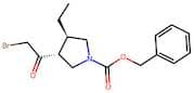 rel-Benzyl (3R,4R)-3-(2-bromoacetyl)-4-ethylpyrrolidine-1-carboxylate