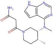 3-((3R,4R)-4-methyl-3-(methyl(7H-pyrrolo[2,3-d]pyrimidin-4-yl)amino)piperidin-1-yl)-3-oxopropanami…
