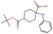 1-(tert-Butoxycarbonyl)-4-(phenylamino)piperidine-4-carboxylic acid