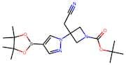 tert-Butyl 3-(cyanomethyl)-3-[4-(tetramethyl-1,3,2-dioxaborolan-2-yl)-1H-pyrazol-1-yl]azetidine-1-…