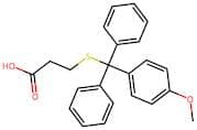 3-(((4-Methoxyphenyl)diphenylmethyl)thio)propanoic acid