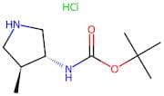 tert-Butyl (3R,4S)-4-methylpyrrolidin-3-ylcarbamate hydrochloride
